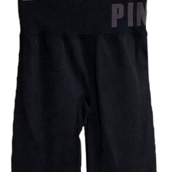 Pink Active Victoria's Secret Black Tights Active Leggings Spandex Womens Small - Picture 6 of 9